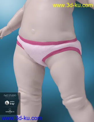 3D打印模型Sleepsuit and Nappy for Genesis 8 Male and Female的图片