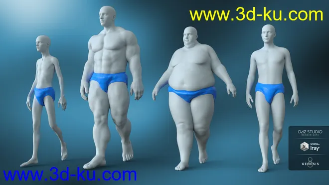 Sleepsuit and Nappy for Genesis 8 Male and Female模型的图片15