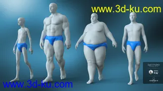 3D打印模型Sleepsuit and Nappy for Genesis 8 Male and Female的图片