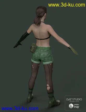 3D打印模型Slide3D Deadly Silence Clothes for Genesis 3 Female(s)的图片