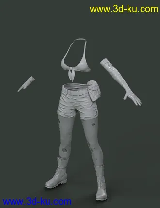 3D打印模型Slide3D Deadly Silence Clothes for Genesis 3 Female(s)的图片