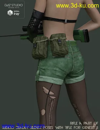 3D打印模型Slide3D Deadly Silence Clothes for Genesis 3 Female(s)的图片