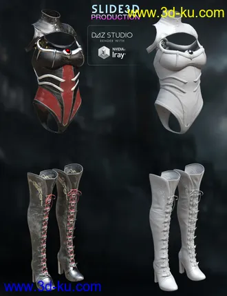 3D打印模型Slide3D Sinister Huntress for Genesis 3 Female(s)的图片