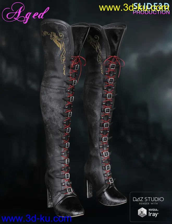 Slide3D Sinister Huntress for Genesis 3 Female(s)模型的图片6