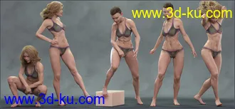 3D打印模型So Attitude poses for Genesis 8 Female的图片