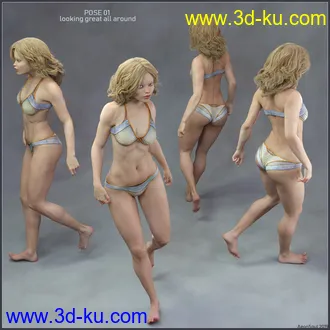 3D打印模型So Attitude poses for Genesis 8 Female的图片