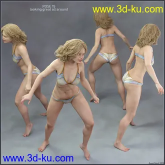 3D打印模型So Attitude poses for Genesis 8 Female的图片
