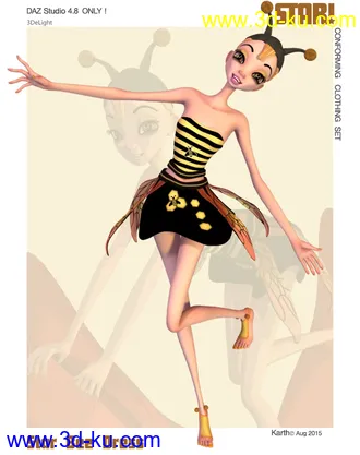 3D打印模型Star! Bee Dress的图片