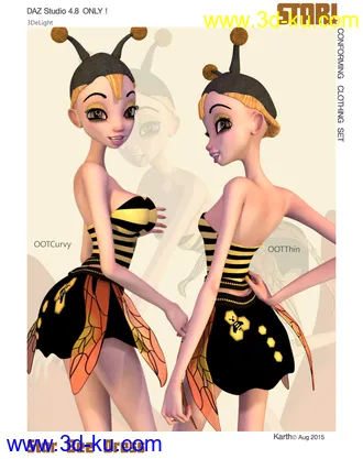 3D打印模型Star! Bee Dress的图片