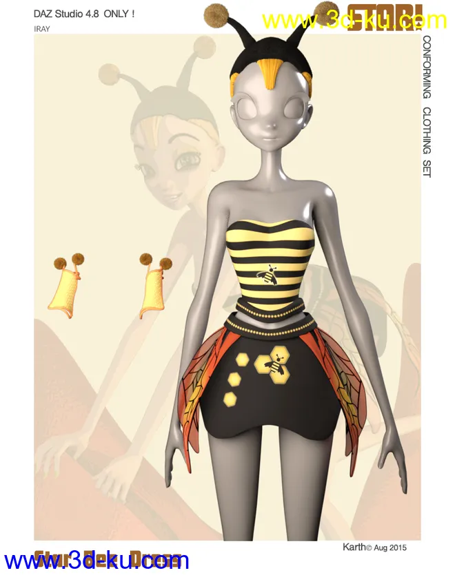 Star! Bee Dress模型的图片4