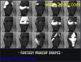 Stardust Glitter Makeup Merchant Resource Bundle模型的图片14