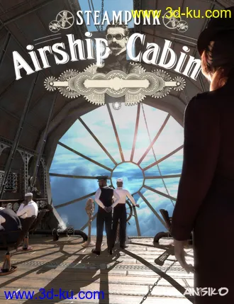 3D打印模型Steampunk Airship Cabin的图片