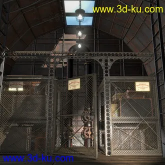 3D打印模型Steampunk Airship Cabin的图片