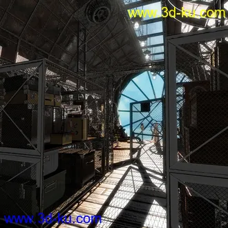 3D打印模型Steampunk Airship Cabin的图片