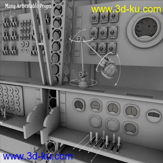 3D打印模型Steampunk Airship Cabin的图片