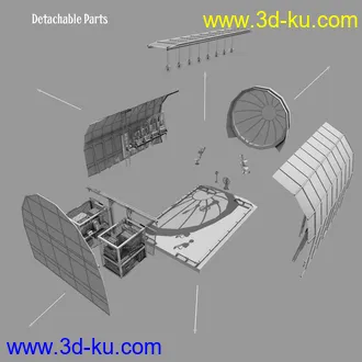 3D打印模型Steampunk Airship Cabin的图片