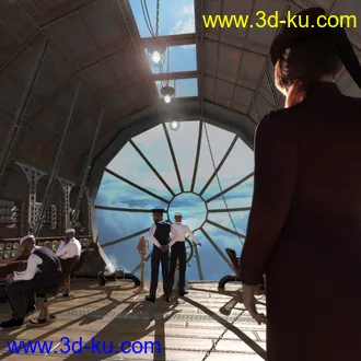 3D打印模型Steampunk Airship Cabin的图片