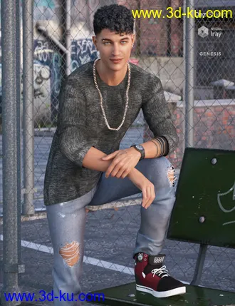 3D打印模型Street Style Outfit for Genesis 8 Male(s)的图片