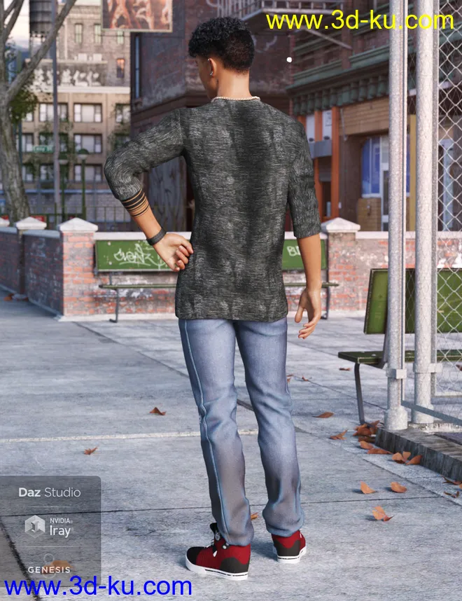 Street Style Outfit for Genesis 8 Male(s)模型的图片3
