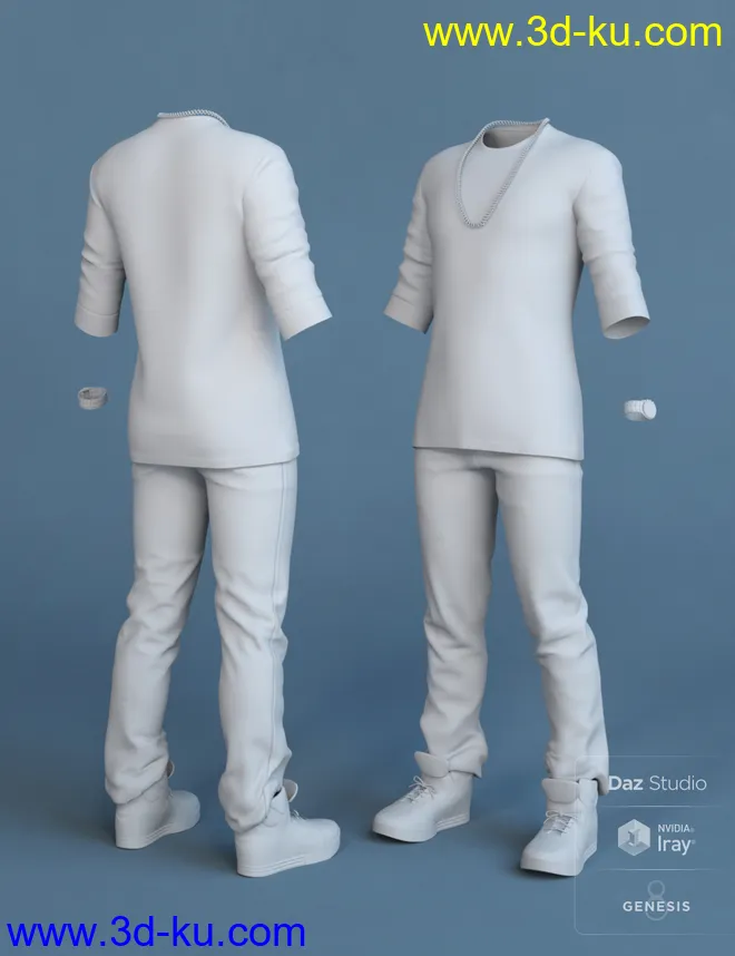 Street Style Outfit for Genesis 8 Male(s)模型的图片5