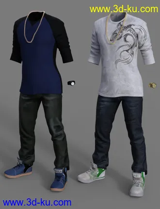 3D打印模型Street Style Outfit Textures的图片