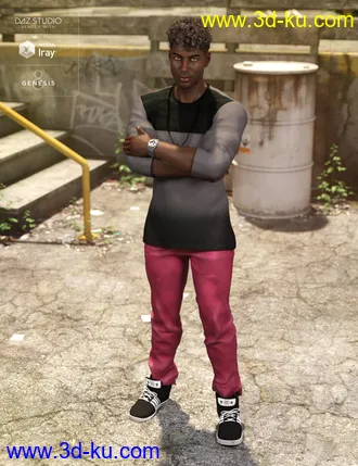 3D打印模型Street Style Outfit Textures的图片