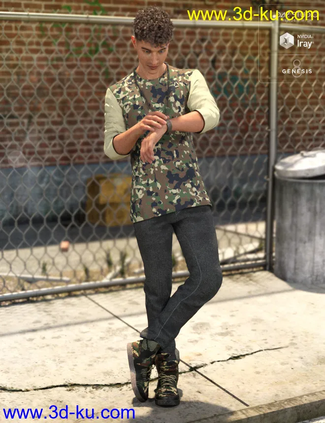 Street Style Outfit Textures 2模型的图片5