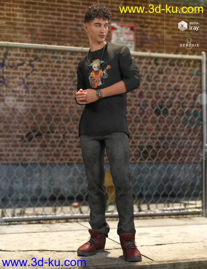 Street Style Outfit Textures 2模型的图片6