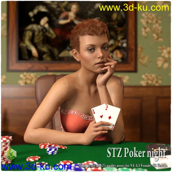 STZ Poker night模型的图片1