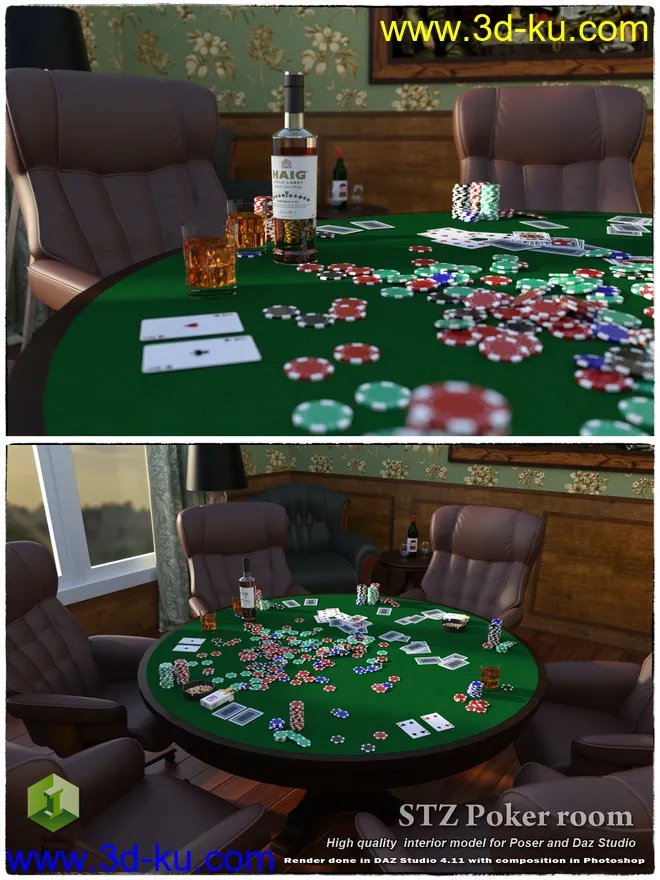 STZ Poker room模型的图片1
