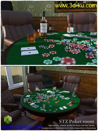 3D打印模型STZ Poker room的图片