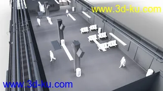 3D打印模型Subway Platform For Iray的图片