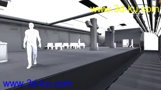 3D打印模型Subway Platform For Iray的图片