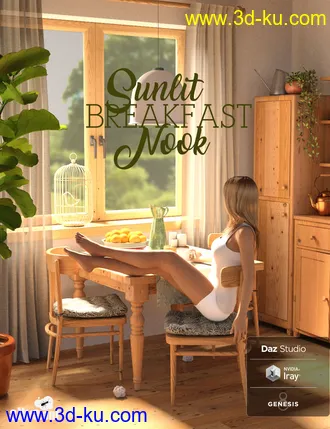 3D打印模型Sunlit Breakfast Nook的图片