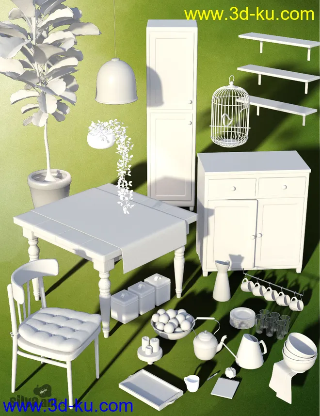 Sunlit Breakfast Nook模型的图片8