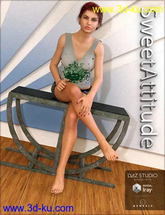 3D打印模型Sweet Attitude Poses for Genesis 3 Female的图片