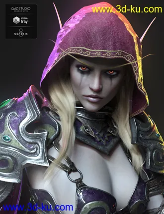 3D打印模型Sylvian HD for Genesis 8 Female的图片