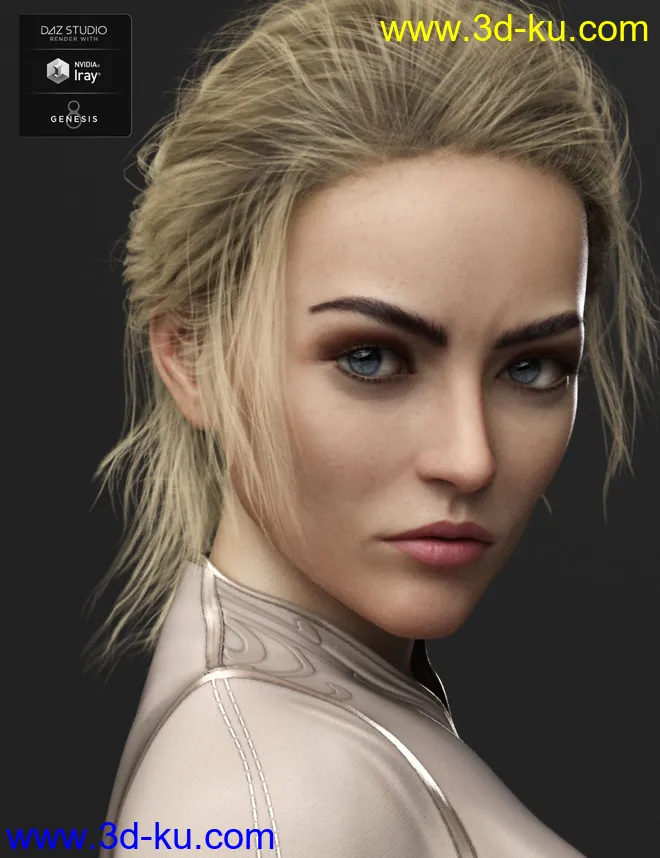 Sylvian HD for Genesis 8 Female模型的图片2