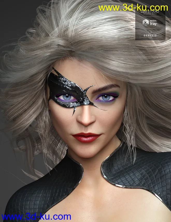 Sylvian HD for Genesis 8 Female模型的图片3