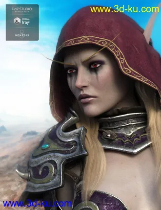 3D打印模型Sylvian HD for Genesis 8 Female的图片