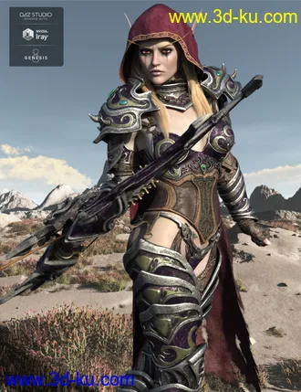 3D打印模型Sylvian HD for Genesis 8 Female的图片