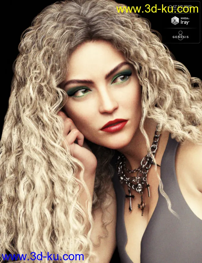 Sylvian HD for Genesis 8 Female模型的图片6