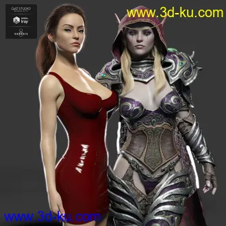 3D打印模型Sylvian HD for Genesis 8 Female的图片
