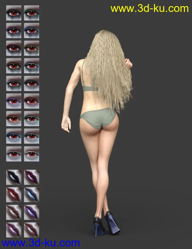 Sylvian HD for Genesis 8 Female模型的图片9