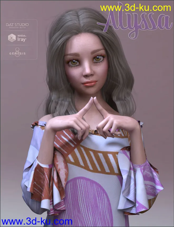 TDT-Alyssa for Genesis 8 Female模型的图片1