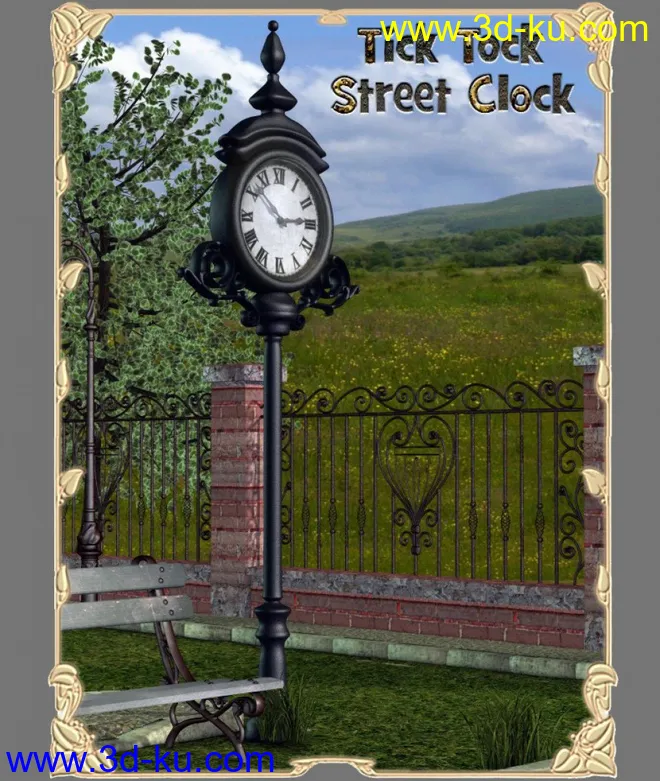 Tick Tock Street Clock模型的图片1