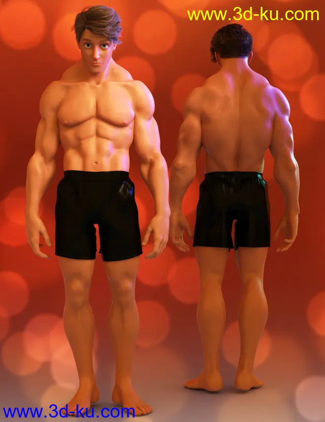 Toon Hero for Genesis 8 Male模型的图片2