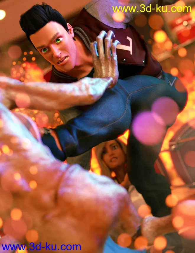 Toon Hero for Genesis 8 Male模型的图片7