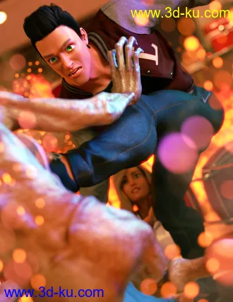 3D打印模型Toon Hero for Genesis 8 Male的图片