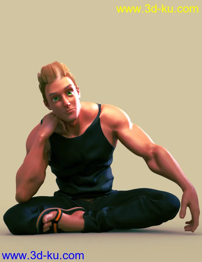 Toon Hero for Genesis 8 Male模型的图片8